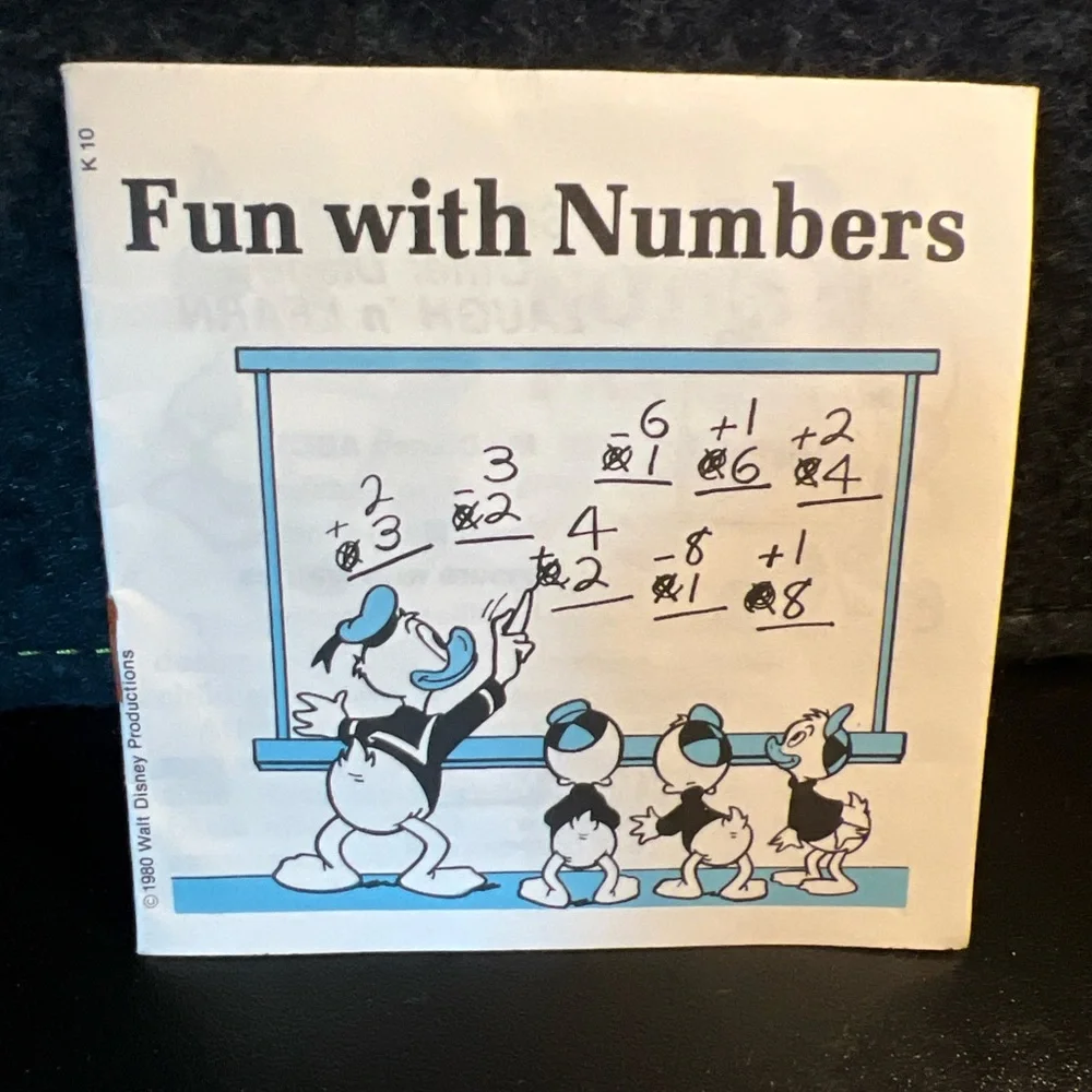 Vintage View-Master Disney Fun with Numbers #5 - 3‎ reels K10 Laugh 'N Learn